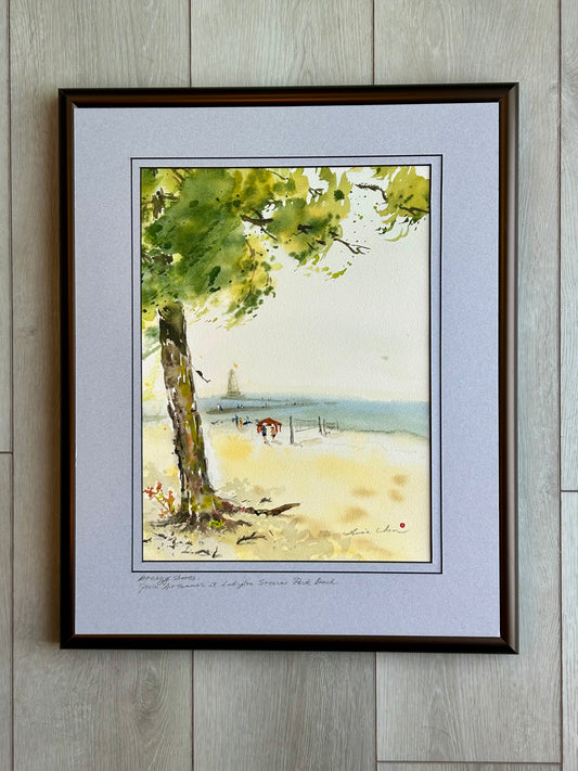 Breezy Shores: Plein Air at Ludington Stearns Park Beach